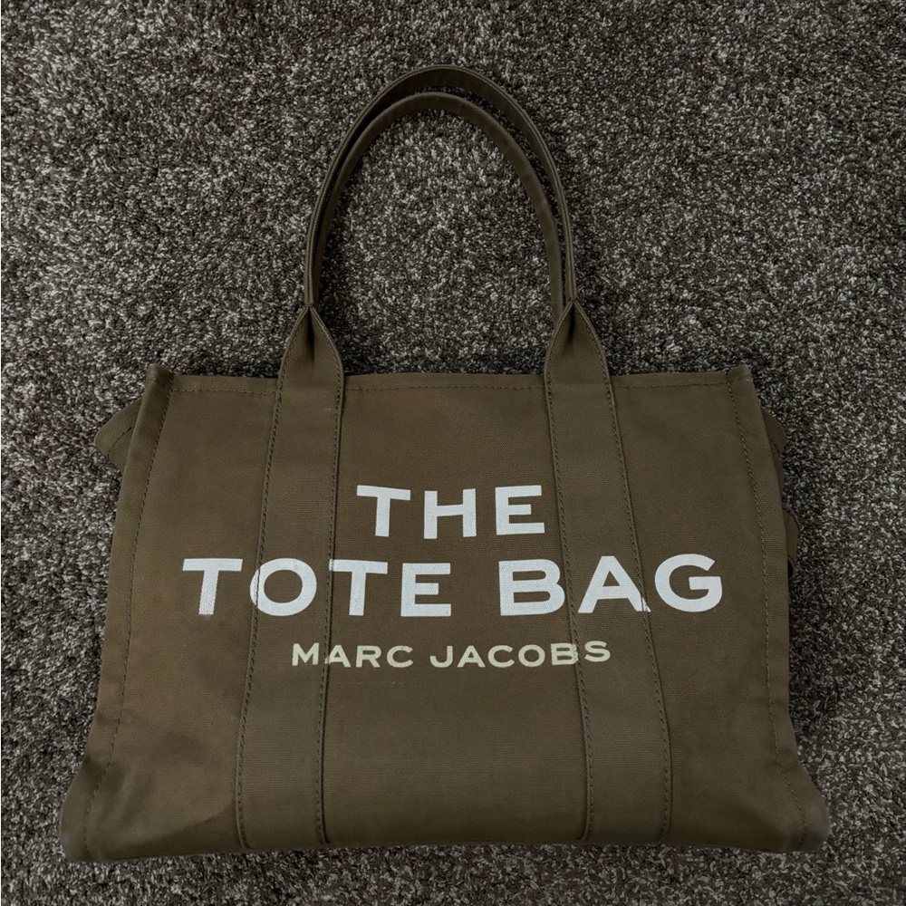 Marc Jacobs Olive Green Large Tote Bag